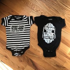 Original Johnny Cash onesies! BRAND NEW